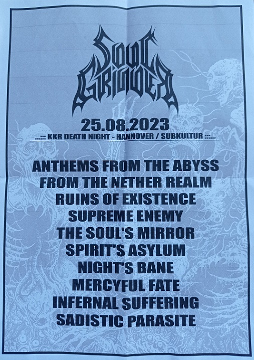 SoulGrinder Setlist